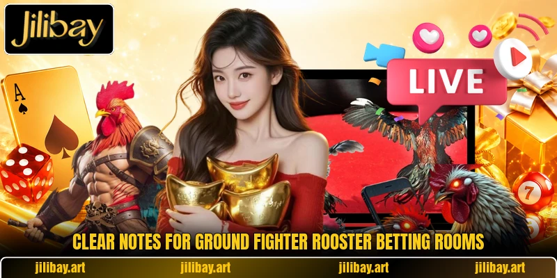 Clear notes for Ground Fighter Rooster betting rooms