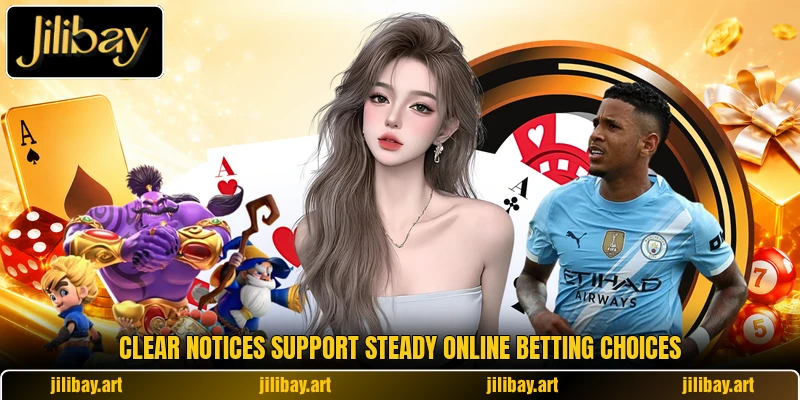 Clear notices support steady online betting choices