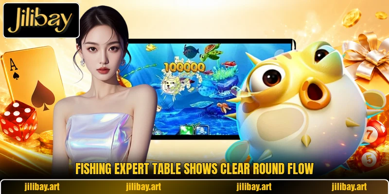 Fishing Expert table shows clear round flow Fishing Expert table shows clear round flow
