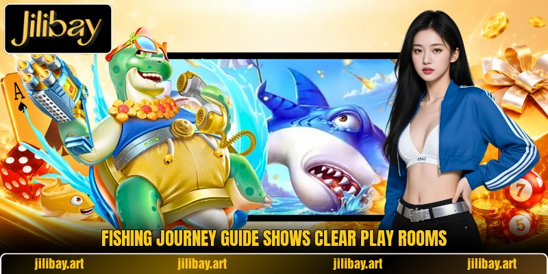 Fishing Journey guide shows clear play rooms