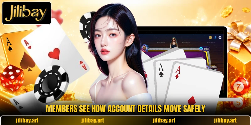 Members see how account details move safely