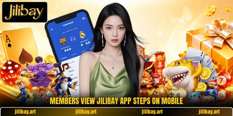 Members view jilibay app steps on mobile