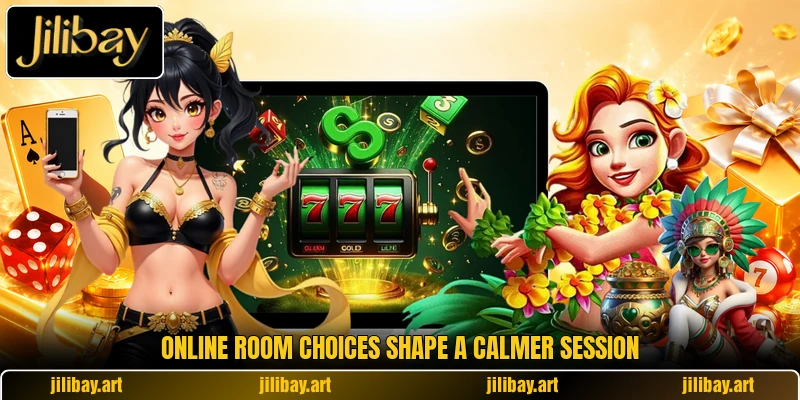 Online room choices shape a calmer session Online room choices shape a calmer session