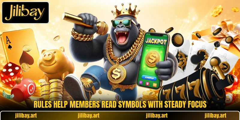 Rules help members read symbols with steady focus