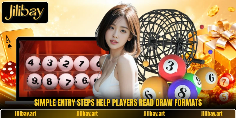 Simple entry steps help players read draw formats Simple entry steps help players read draw formats