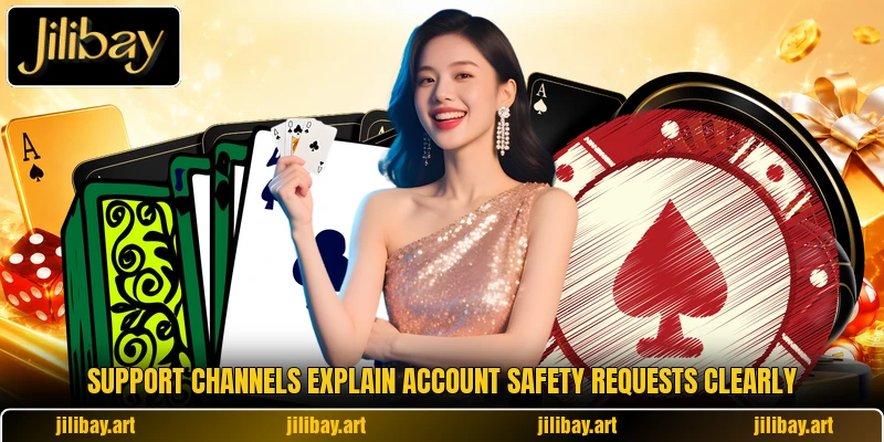 Support channels explain account safety requests clearly